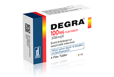 DEGRA 100 MG 4 FILM TABLET